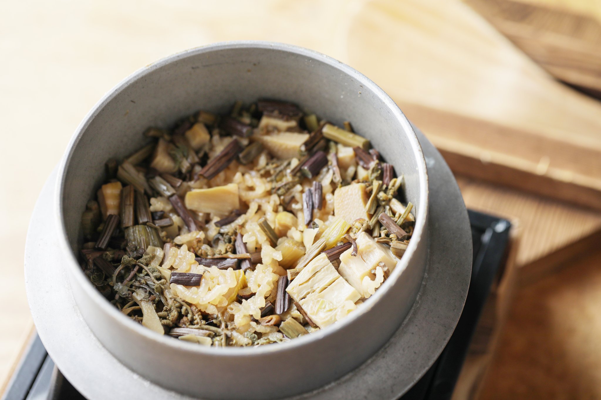 山菜釜飯